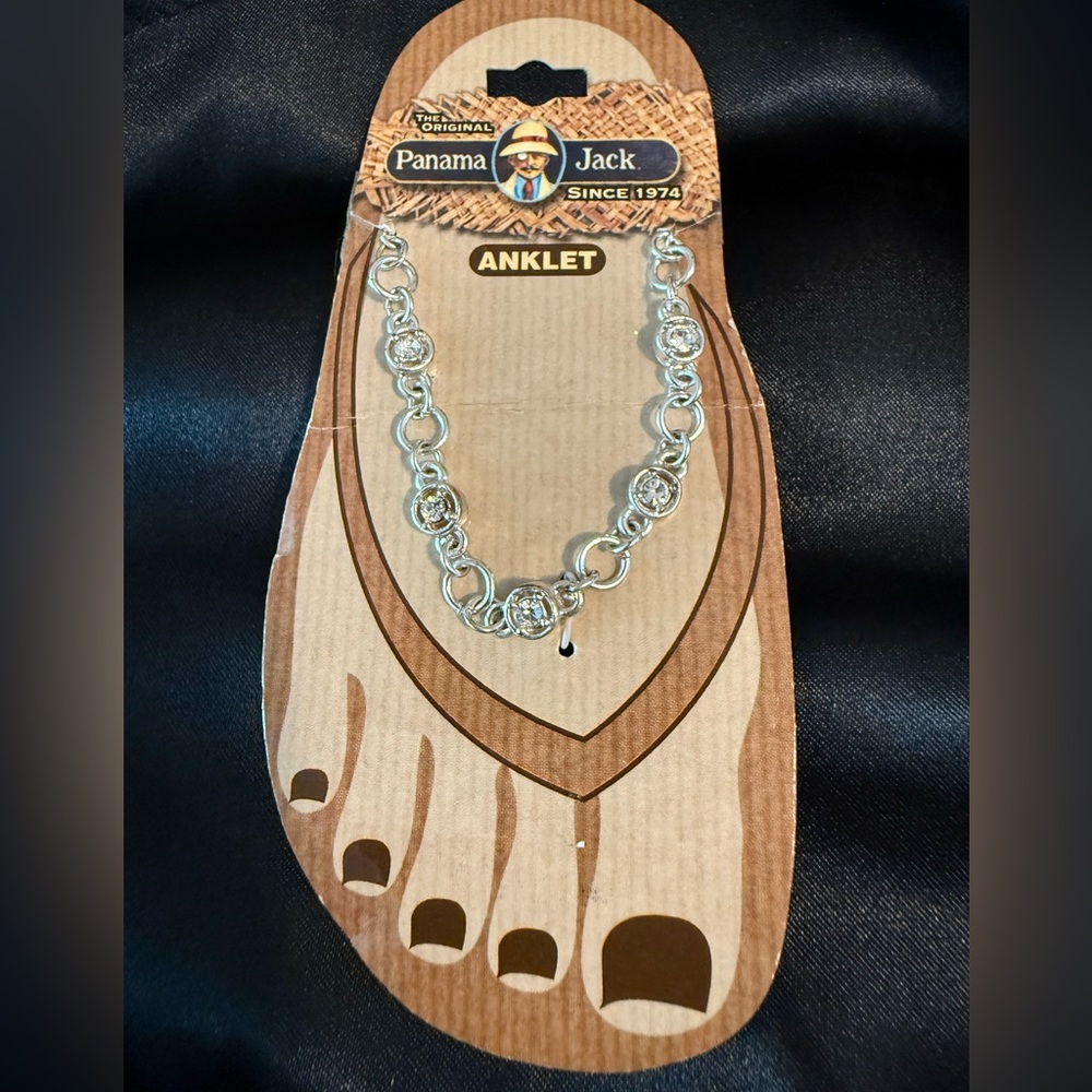 Panama Jack Silver Chain Anklet